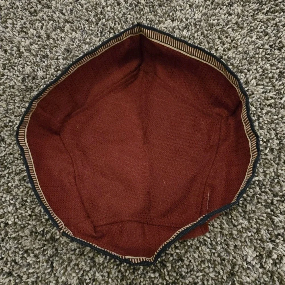 Longaberger Proudly American Little Star Basket Liner‎ ONLY Paprika w/Trim